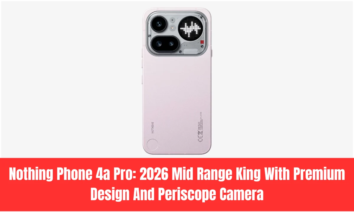 Nothing Phone 4a Pro: 2026 Mid Range King With Premium Design And Periscope Camera