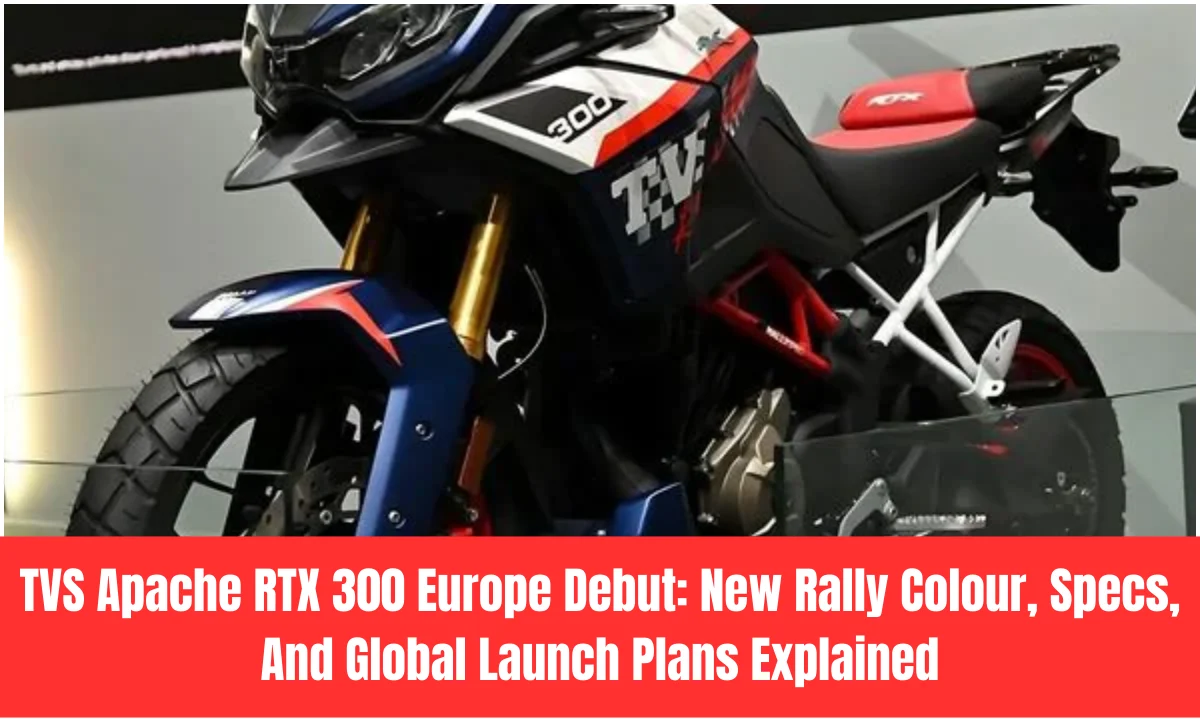 TVS Apache RTX 300 Europe Debut: New Rally Colour, Specs, And Global Launch Plans Explained
