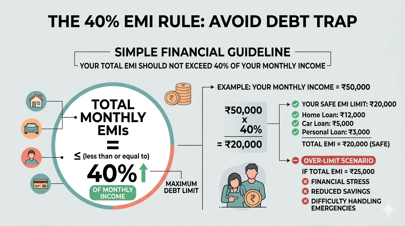 40% EMI Rule: Formula to Avoid Debt Trap