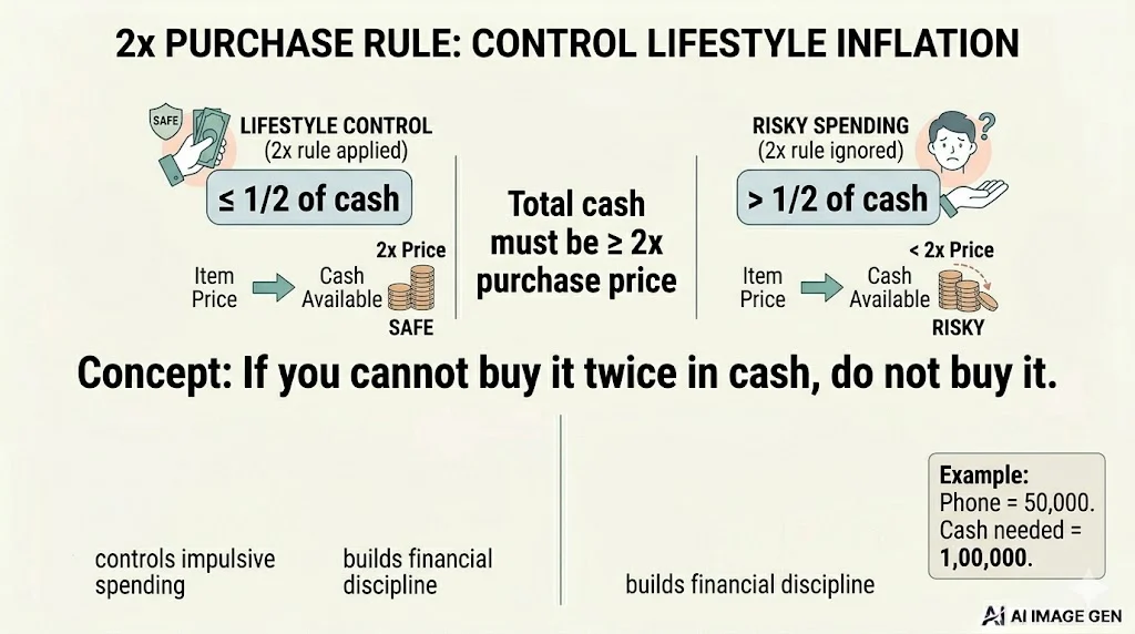 2x Purchase Rule: Control Lifestyle Inflation
