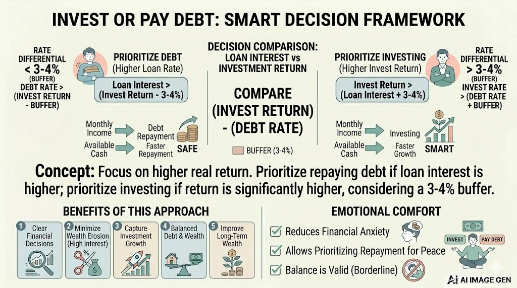 Invest Or Pay Debt: Smart Decision Framework
