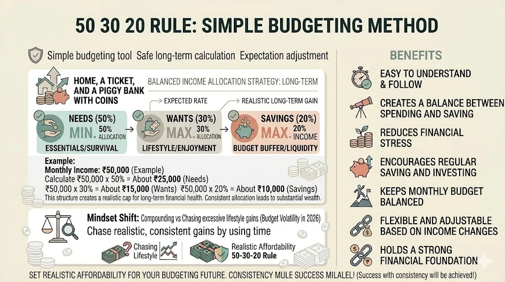 50 30 20 Rule: Simple Budgeting Method