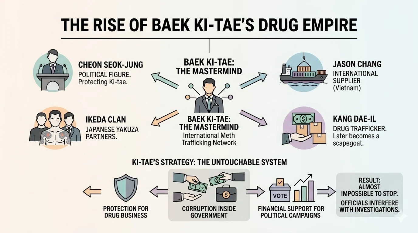 The Rise Of Baek Ki-tae’s Drug Empire | Made In Korea Ending Explained