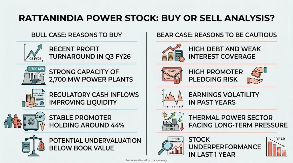 Is RattanIndia Power stock good to buy (Bull case & Bear case)