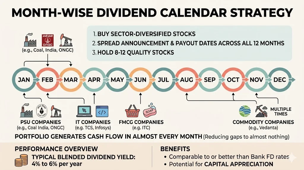 What Is A Month Wise Dividend Calendar Strategy