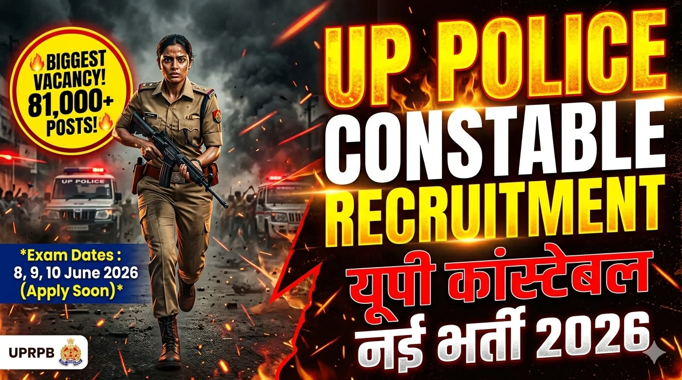 UP Police Constable Admit Card 2026 Download: Direct Link, Exam Date & City Intimation